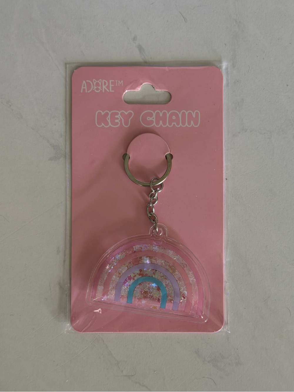 Pink Rainbow Keychain - Picture 2 of 2